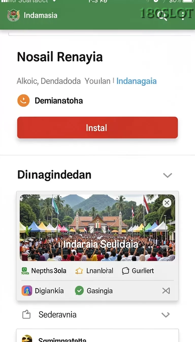 Cuplikan layar JKTOK — menu navigasi
